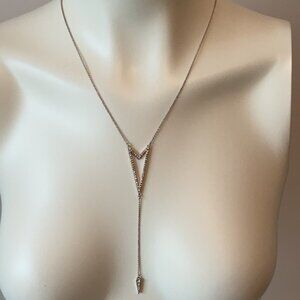 Long Rhinestone Centre necklace